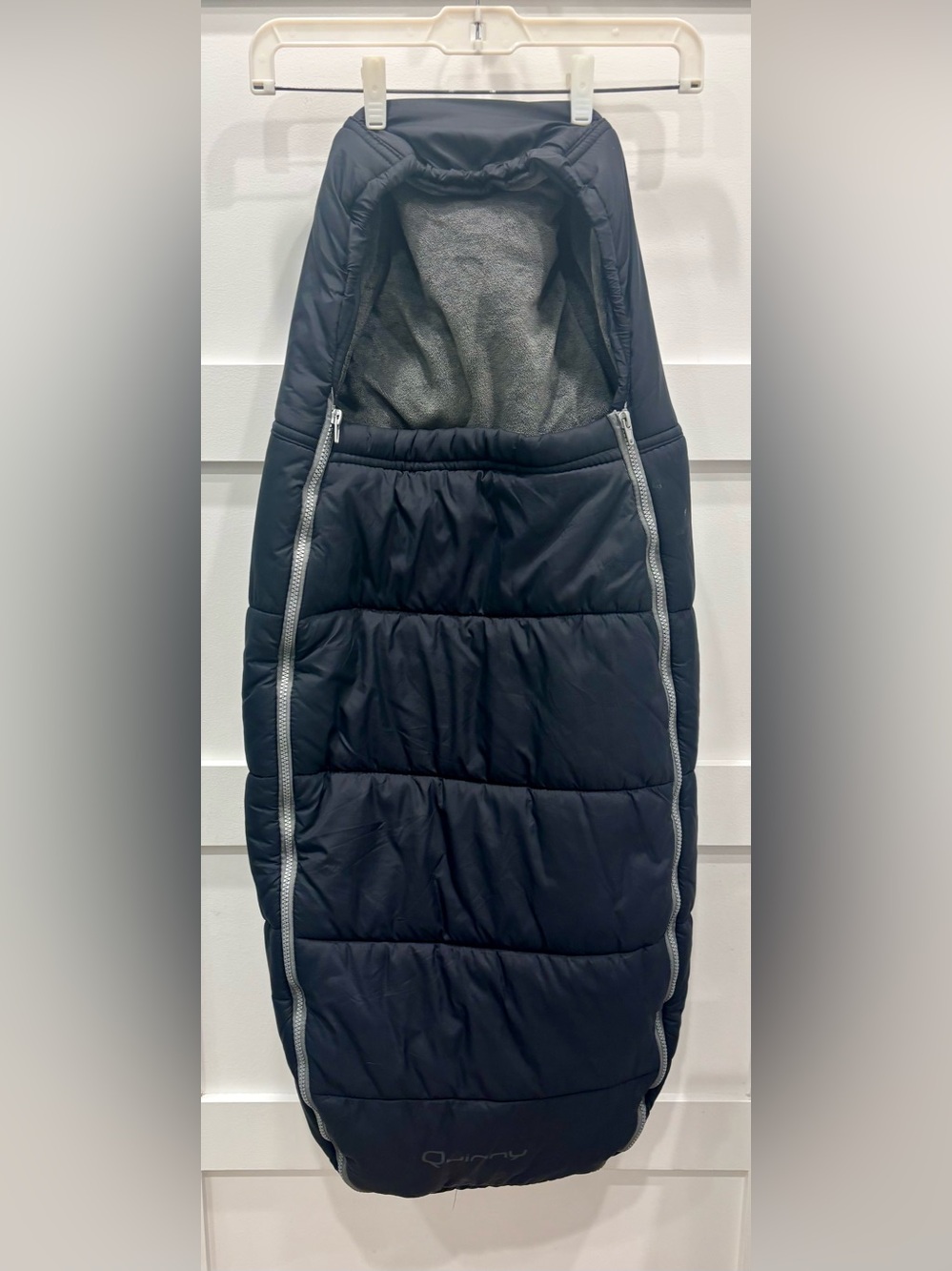 Quinn Black Puffer Baby Stroller Footmuff with Hood